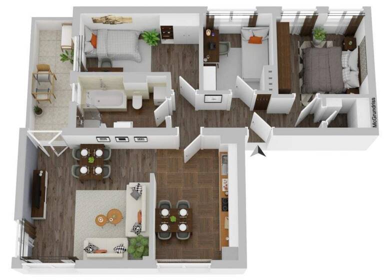 Wohnung zur Miete 880 € 4 Zimmer 80 m² 2. Geschoss Erxleber Str. 2 Stadtfeld West Magdeburg 39110