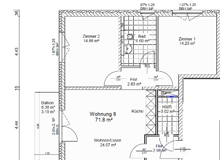 Wohnung zur Miete 1.000 € 3 Zimmer 71,8 m²<br/>Wohnfläche 1.<br/>Geschoss 16.05.2025<br/>Verfügbarkeit Heinrich-Mann-Straße 4 Neuruppin Neuruppin 16816