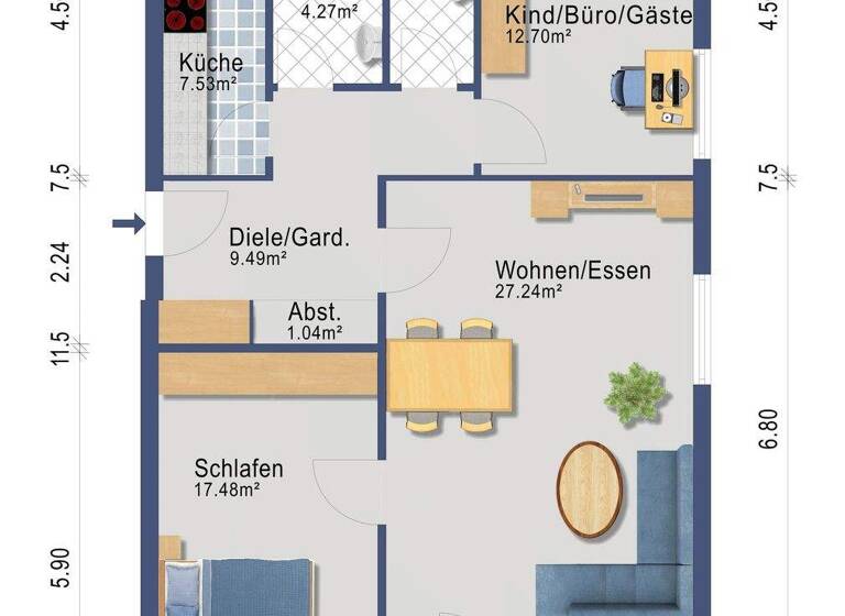 Wohnung zum Kauf 179.000 € 3 Zimmer 84 m² Odenkirchen Mönchengladbach 41199