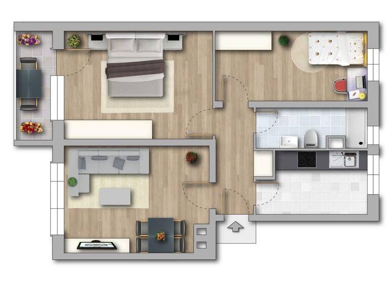 Wohnung zur Miete 342 € 3 Zimmer 58,9 m² 1. Geschoss Hans-Stubbe-Straße 20 Gatersleben Seeland 06466
