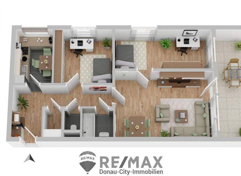 Wohnung zum Kauf 280.000 € 3 Zimmer 77 m² 5. Geschoss Wien 1210