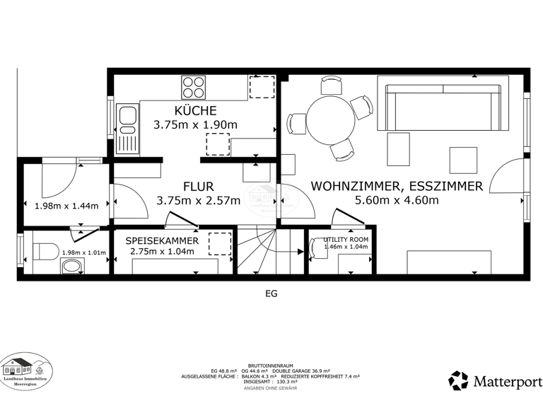 Reihenmittelhaus zum Kauf 324.900 € 5 Zimmer 100 m² 117 m² Grundstück Blumenau Wunstorf 31515
