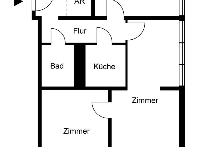 Wohnung zur Miete 379 € 3 Zimmer 67,8 m² 13. Geschoss Pablo-Neruda-Block 3 Frankfurt Frankfurt (Oder) 15230