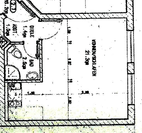 Studio zur Miete 325 € 1 Zimmer 29,5 m²<br/>Wohnfläche 2.<br/>Geschoss ab sofort<br/>Verfügbarkeit Weißenfelser Straße 20 Merseburg Merseburg (Saale 06217