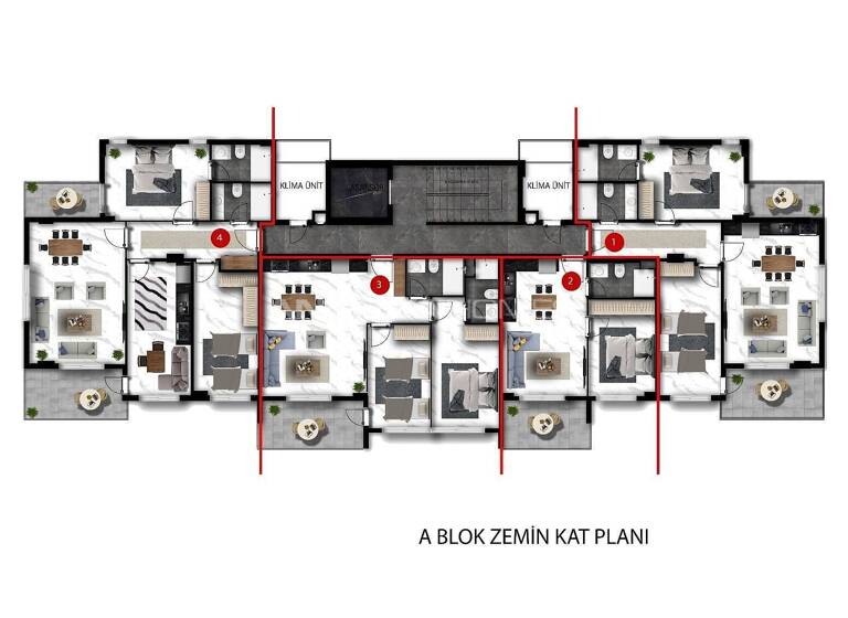 Penthouse zum Kauf 390.000 € 4 Zimmer 155 m² EG Antalya 07460