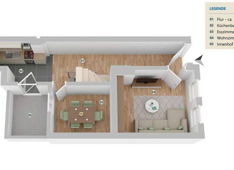 Maisonette zum Kauf 112.000 € 6 Zimmer 102,7 m² Hauptstraße 44 Gronau 31028