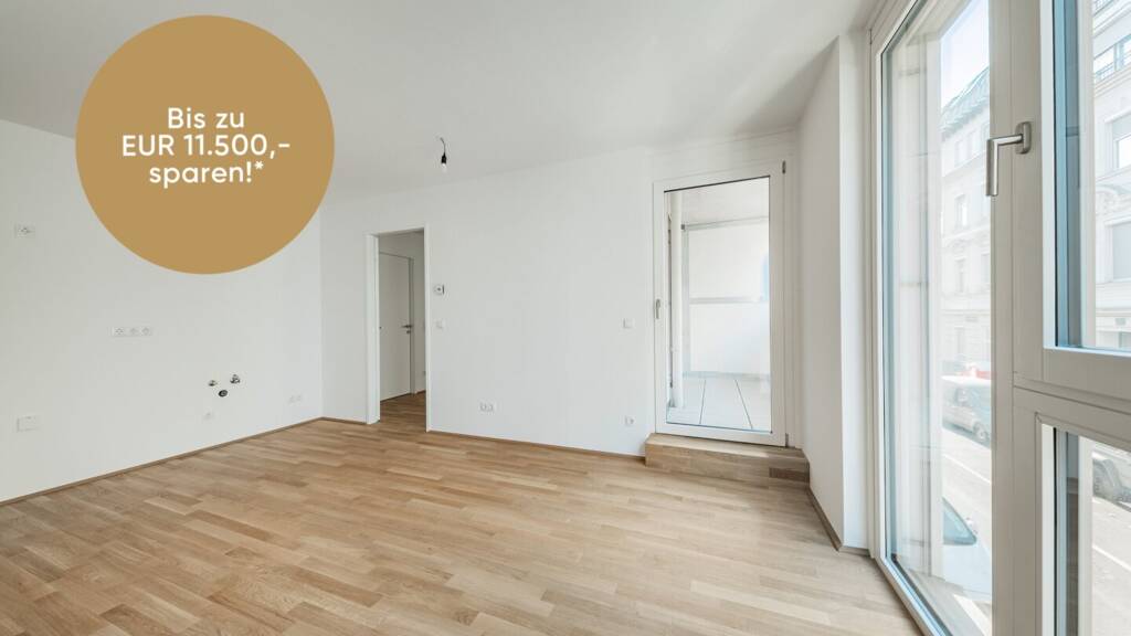 Wohnung zum Kauf - Erstbezug 269.000 € 2 Zimmer 44,3 m² 1. Geschoss Fahrbachgasse 6-8 Wien 1210