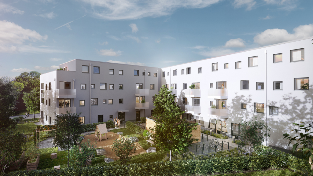 Wohnung zum Kauf - Erstbezug provisionsfrei als Kapitalanlage geeignet 445.000 € 2 Zimmer 44 m² Jägerstraße 29-31 Karlsfeld 85757