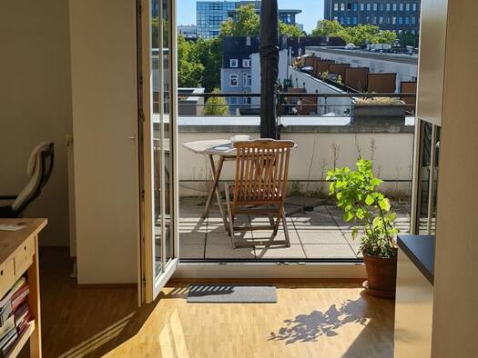 Terrassenwohnung zur Miete 1.286 € 2 Zimmer 63 m² Geschoss 5/5 frei ab 14.11.2026 Gallus Frankfurt am Main 60326