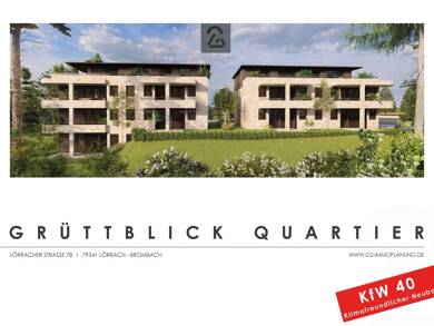 Terrassenwohnung zum Kauf - Neubau provisionsfrei als Kapitalanlage geeignet 540.000 € 3 Zimmer 98,9 m² Lörracherstrasse 78 Brombach Lörrach 79541