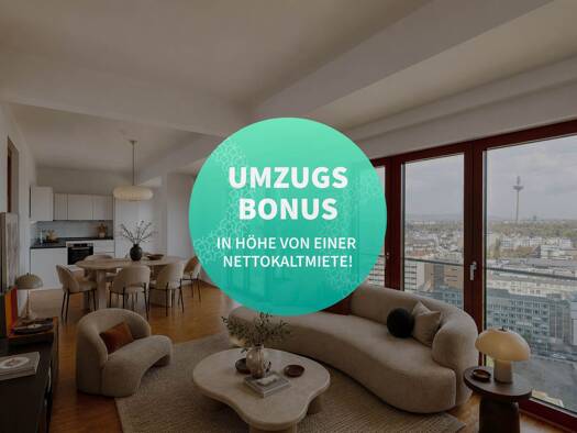 Penthouse zur Miete 2.450 € 3 Zimmer 133,5 m² 18. Geschoss Georg-Voigt-Straße 15 Westend-Süd Innenstadt II 60325
