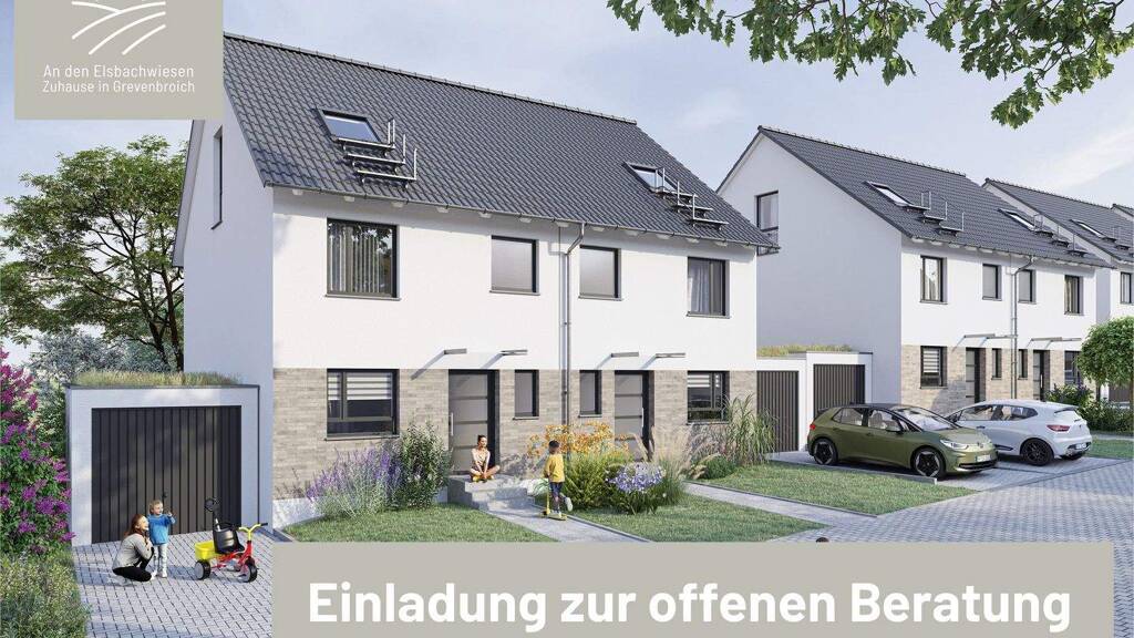 Doppelhaushälfte zum Kauf - Erstbezug provisionsfrei 599.900 € 5 Zimmer 132 m² 352 m² Grundstück Elsen Grevenbroich 41515