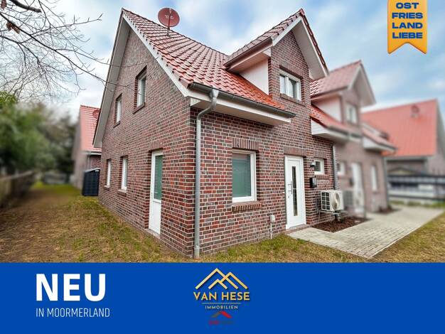 Doppelhaushälfte zum Kauf 328.500 € 4 Zimmer 91,1 m² 197 m² Grundstück frei ab sofort Warsingsfehn Moormerland 26802