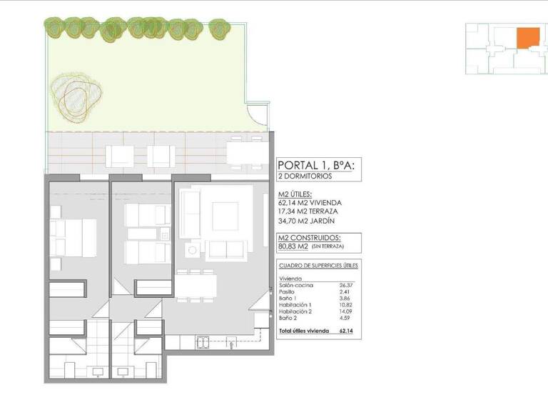 Terrassenwohnung zum Kauf 385.000 € 2 Zimmer 80 m² Jávea - Xàbia 03730