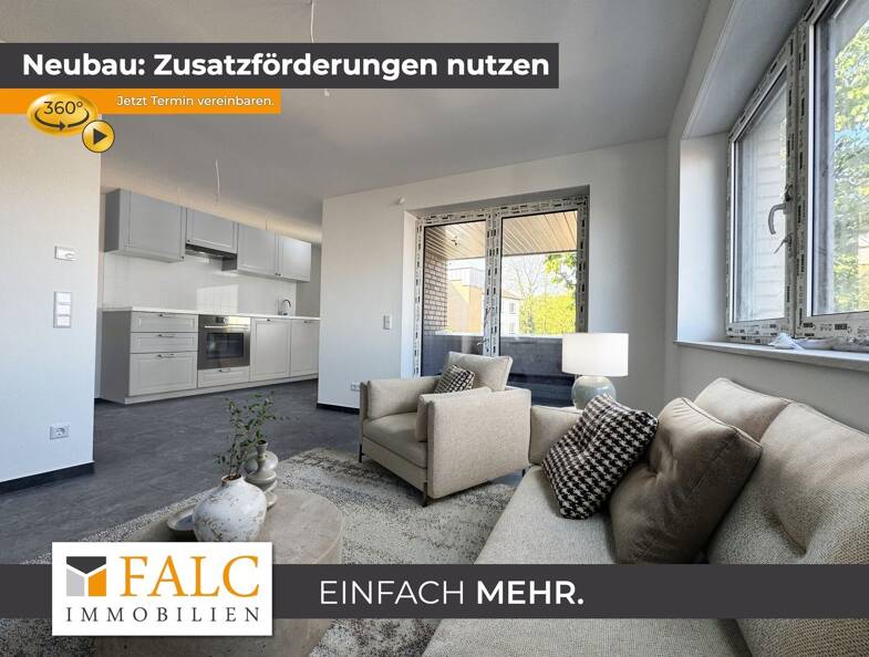 Wohnung zum Kauf - Neubau 304.999 € 3 Zimmer 72,3 m² 2. Geschoss frei ab 01.06.2025 Hüls Marl 45770