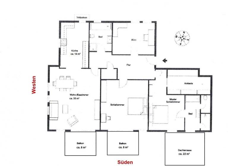 Wohnung zum Kauf 855.000 € 4,5 Zimmer 167 m² 2. Geschoss frei ab sofort Ostenviertel Regensburg 93055