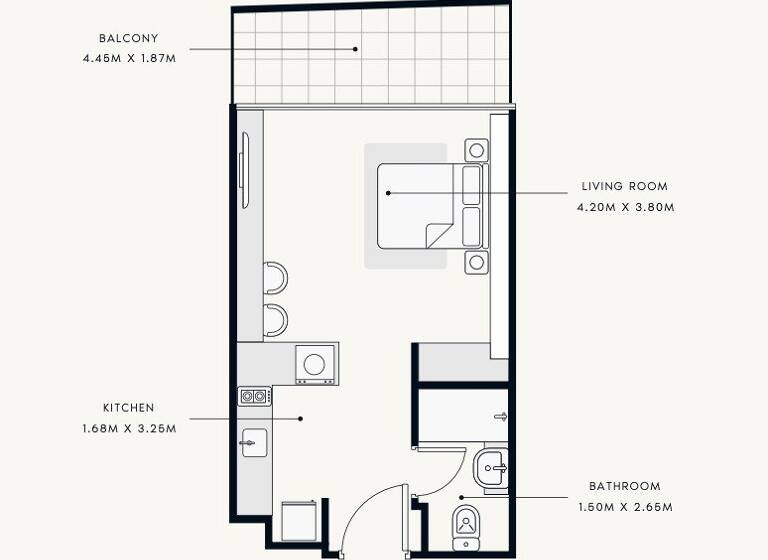 Wohnung zum Kauf 997.439 € 65,1 m² 57FX+P58 Azizi Riviera 2 - Nad Al Sheba 1 - Dubai Dubai 00000