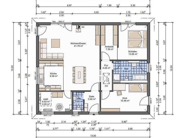 Bungalow zum Kauf 568.000 € 3 Zimmer 115 m² 744 m² Grundstück Oberderdingen 75038