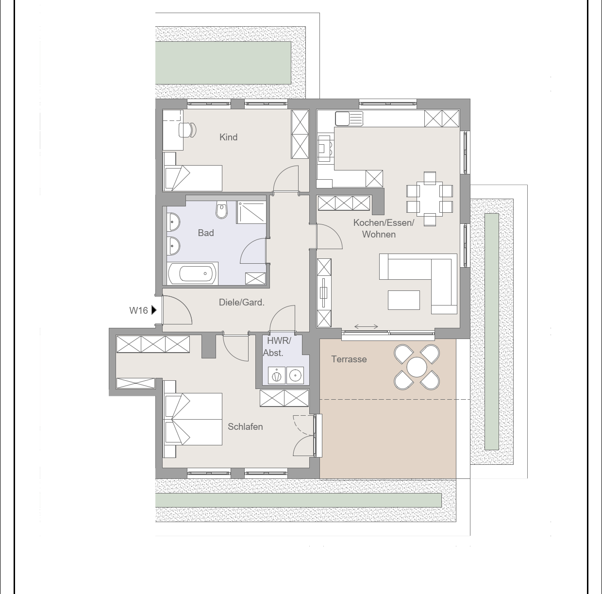 Wohnung zur Miete 1.420 € 3 Zimmer 111 m²<br/>Wohnfläche 3.<br/>Geschoss ab sofort<br/>Verfügbarkeit Erzgebirgstrasse 12/14 Niederndirf Waldkraiburg 84478