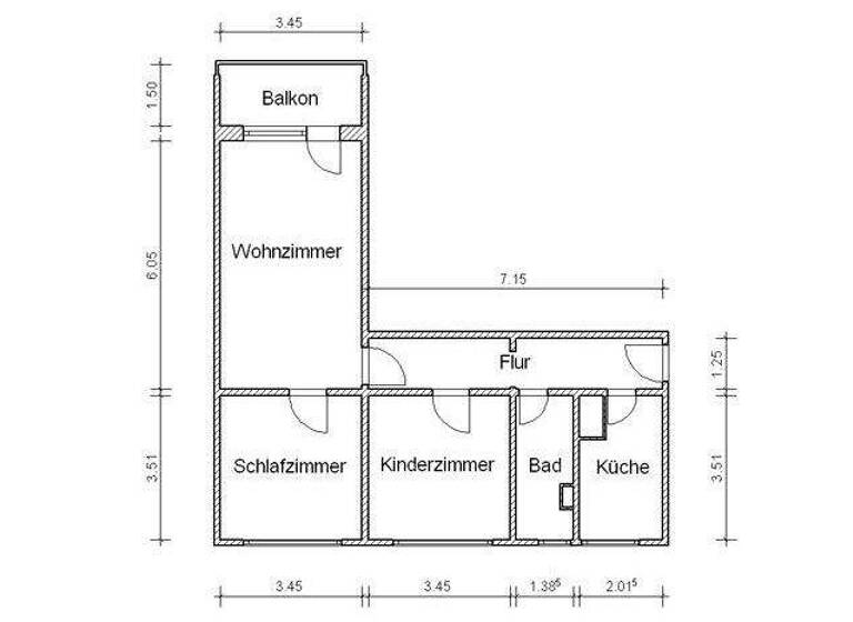 Wohnung zur Miete 398 € 3 Zimmer 66,3 m² 10. Geschoss Im Steingewände 26 Neustädter See Magdeburg 39126