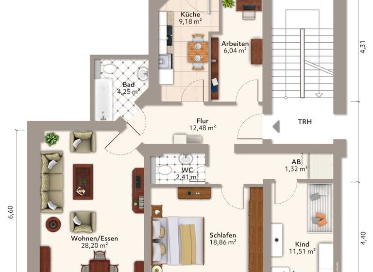 Wohnung zum Kauf 180.000 € 4 Zimmer 97,5 m² Stadtfeld Ost Magdeburg 39108