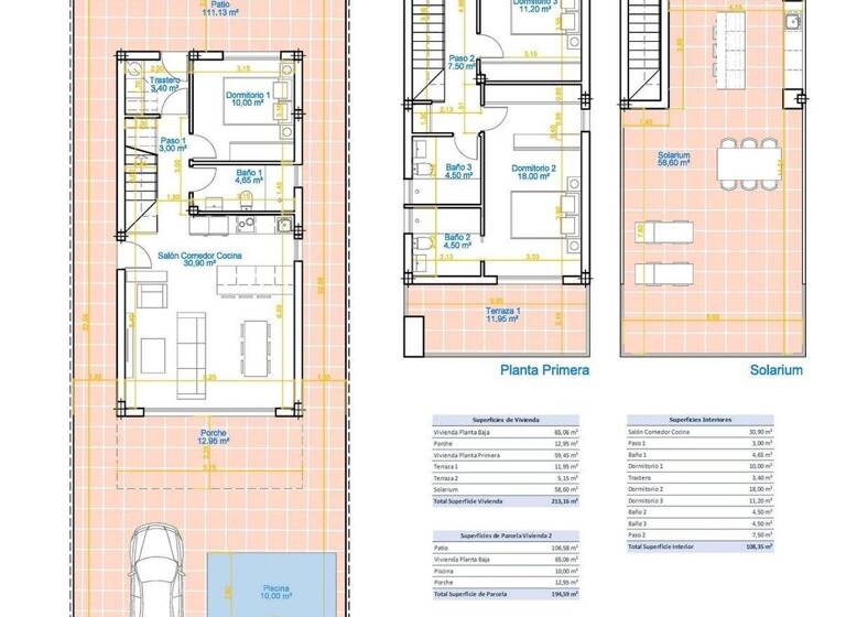 Villa zum Kauf 550.000 € 3 Zimmer 124 m² 88 m² Grundstück Pilar de la Horadada 03190