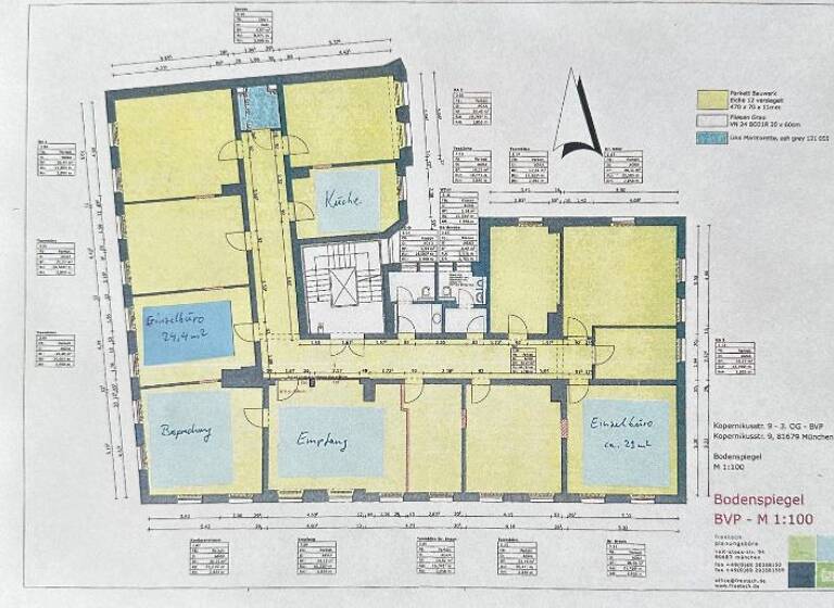 Bürofläche zur Miete provisionsfrei 1.378 € 36 m² Bürofläche Kopernikusstr. Bogenhausen München 81679
