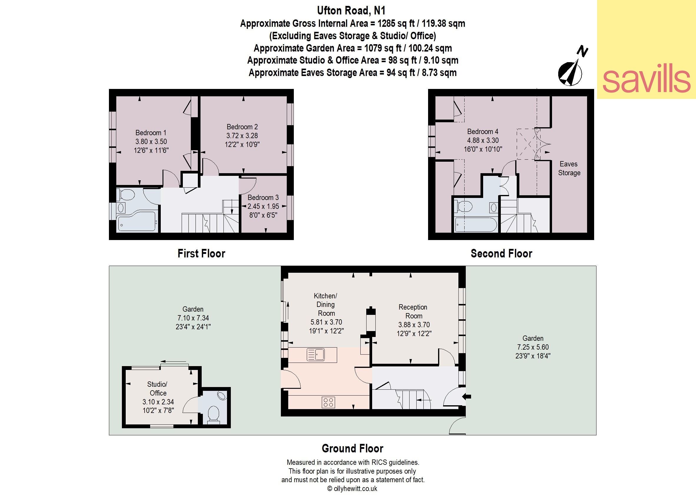 Haus zum Kauf provisionsfrei 1.925.220 € 5 Zimmer 128,5 m²<br/>Wohnfläche London N1 4HE