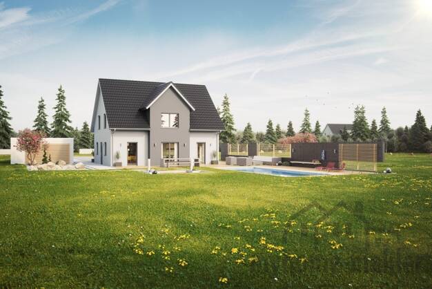 Villa zum Kauf provisionsfrei 598.985 € 5 Zimmer 144 m² 377 m² Grundstück Memmelsdorf Memmelsdorf 96117