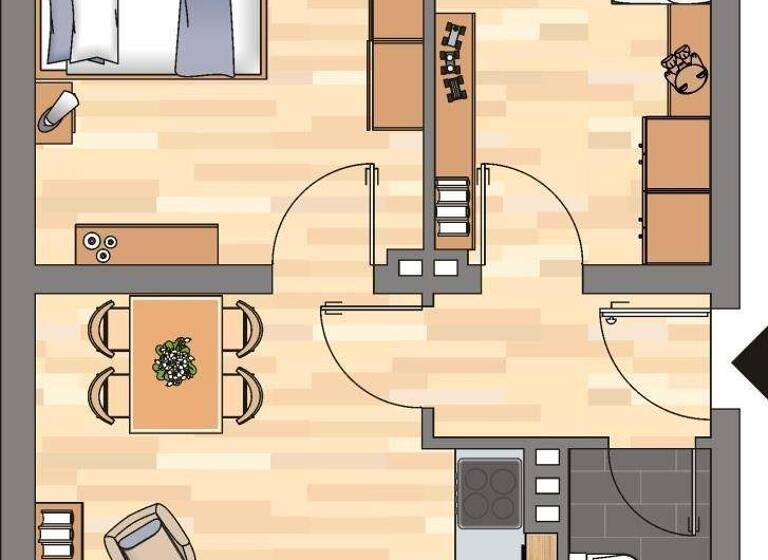 Wohnung zur Miete 479 € 2 Zimmer 47,9 m² 1. Geschoss Herderstraße 7 Montabaur 56410