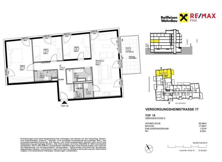 Terrassenwohnung zum Kauf - Erstbezug provisionsfrei 783.000 € 4 Zimmer 96 m² Versorgungsheimstraße Wien 1130