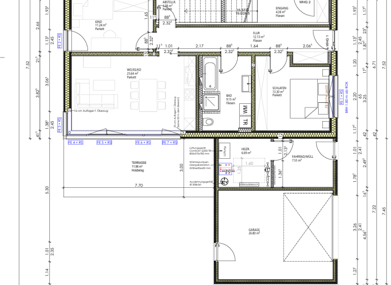 Wohnung zur Miete 800 € 3 Zimmer 86 m² EG frei ab sofort Am Schießanger 6 Oberviechtach 92526