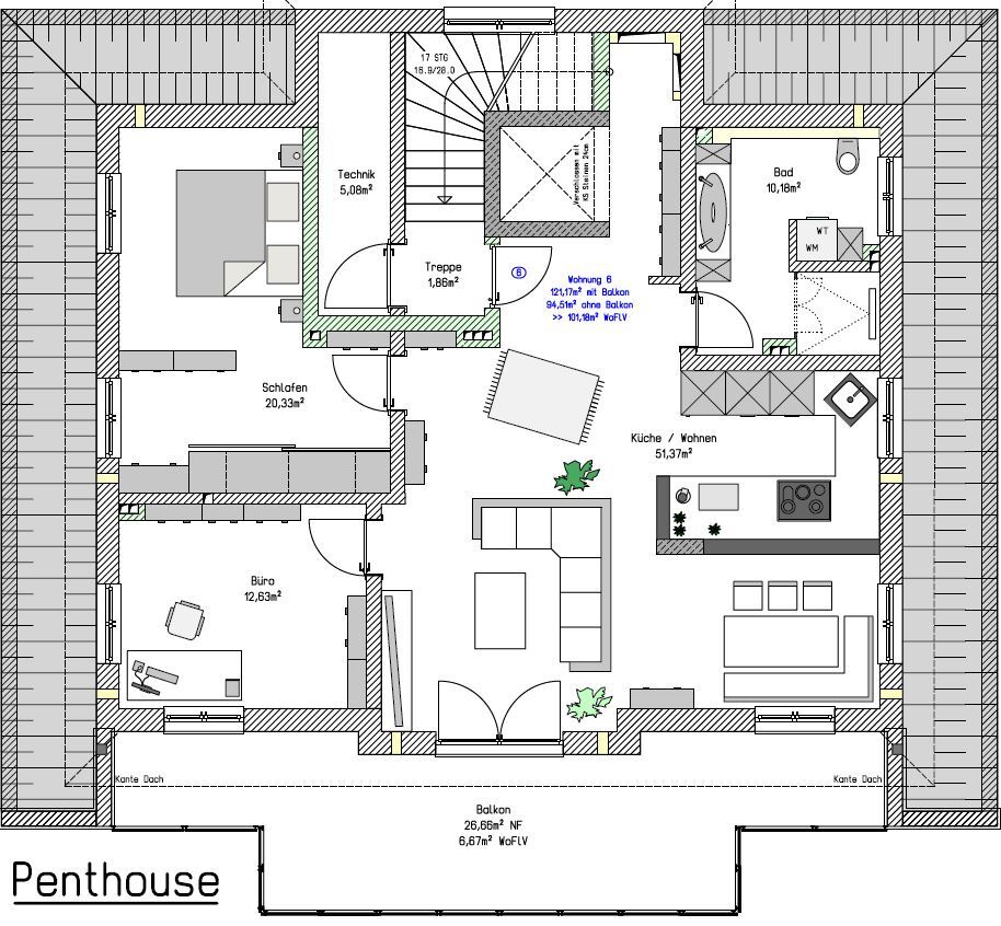 Wohnung zur Miete 1.160 € 3 Zimmer 101 m²<br/>Wohnfläche ab sofort<br/>Verfügbarkeit Schlossbreite Straß Burgheim 86666