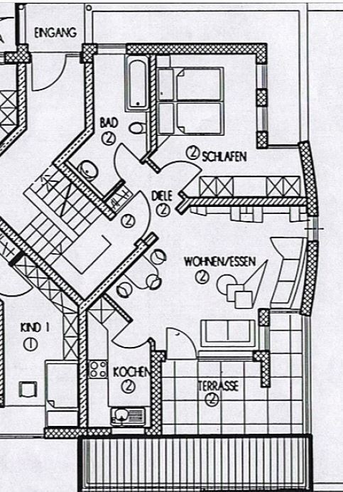 Wohnung zur Miete 950 € 2 Zimmer 54 m²<br/>Wohnfläche 1.<br/>Geschoss ab sofort<br/>Verfügbarkeit Oberkochen 73447