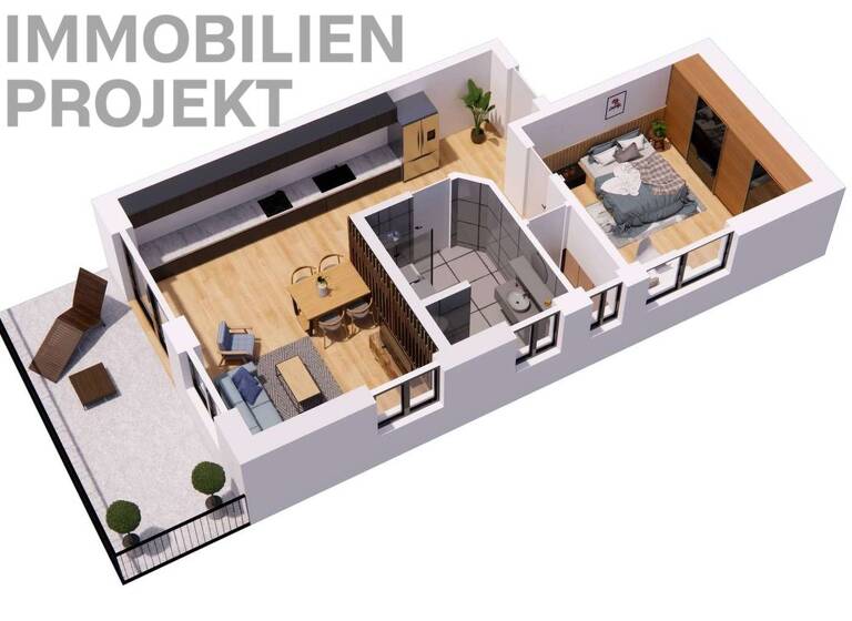 Wohnung zum Kauf - Erstbezug 295.550 € 2 Zimmer 64,3 m² EG Goldkronach 95497