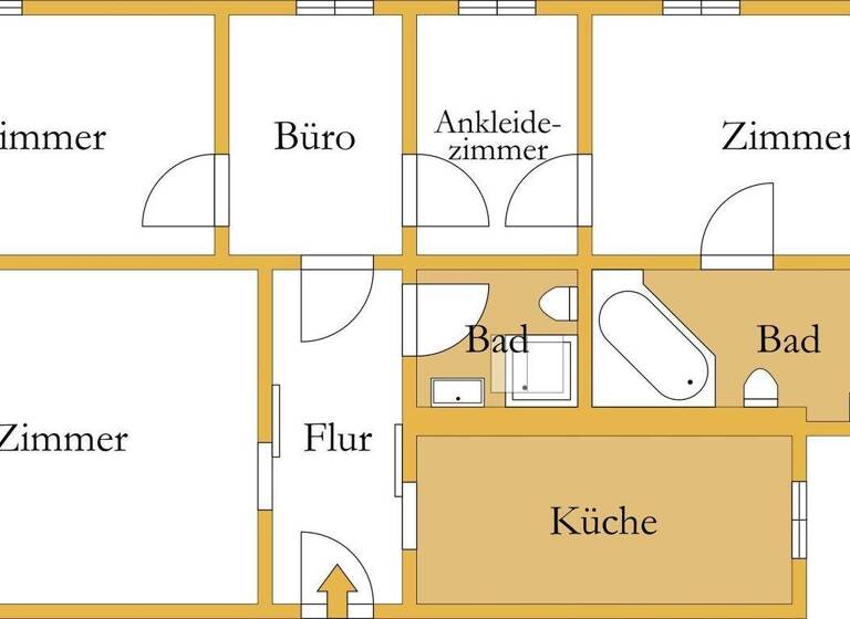 Wohnung zur Miete 515 € 3,5 Zimmer 92 m² frei ab 01.04.2026 Köthen Köthen (Anhalt) 06366