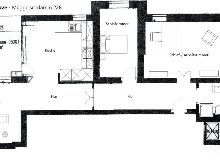 Wohnung zum Kauf provisionsfrei 850.000 € 3 Zimmer 130 m²<br/>Wohnfläche 1.<br/>Geschoss Friedrichshagen Berlin 12587