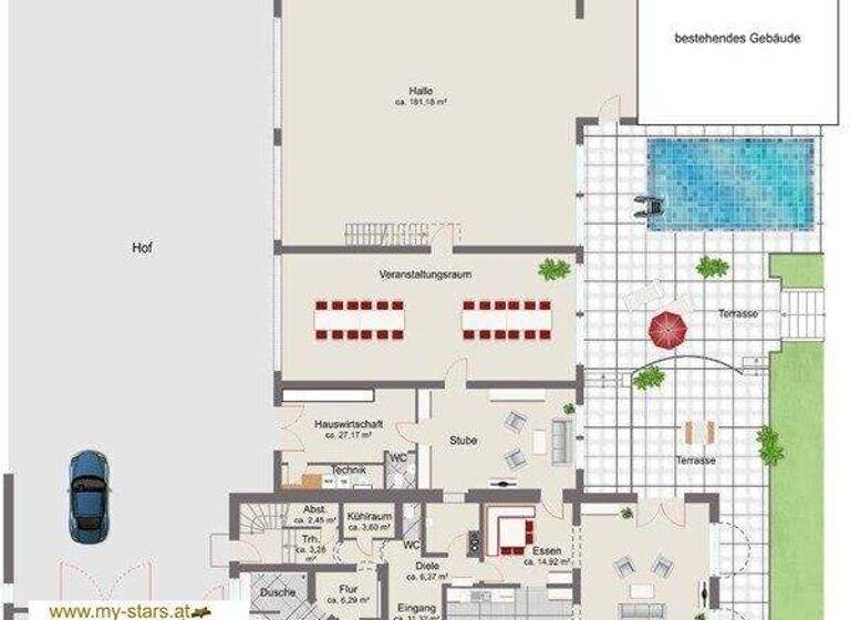 Haus zum Kauf 2.100.000 € 10 Zimmer 500 m² 23.030 m² Grundstück Gögging Bad Füssing 94072