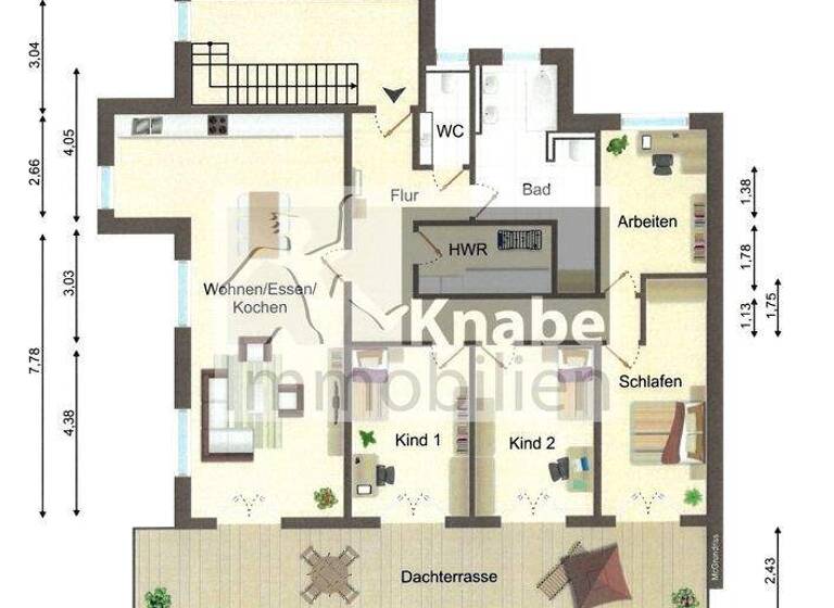 Wohnung zur Miete - Erstbezug 1.635 € 5 Zimmer 152 m² 2. Geschoss frei ab sofort Buer Melle 49328