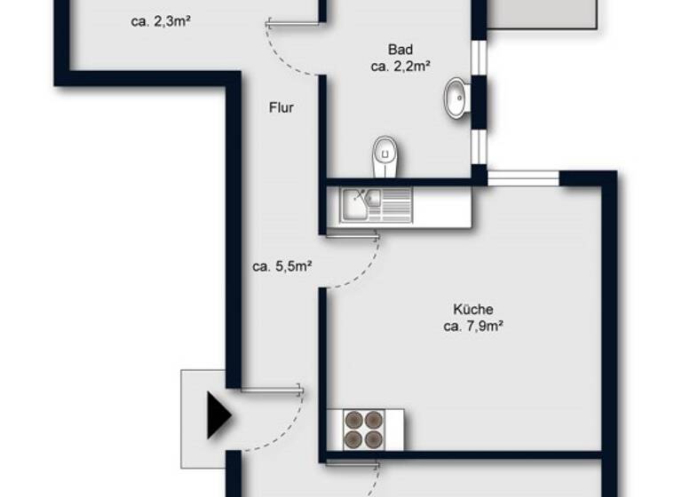 Wohnung zum Kauf 349.000 € 3 Zimmer 49 m²<br/>Wohnfläche Eppendorf Hamburg / Eppendorf 20251