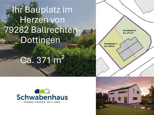Grundstück zum Kauf provisionsfrei 281.418 € 371 m² Grundstück Dottingen Ballrechten-Dottingen 79282