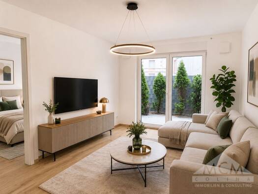 Terrassenwohnung zum Kauf 383.000 € 2 Zimmer 55 m² EG Eschersheim Frankfurt am Main 60433