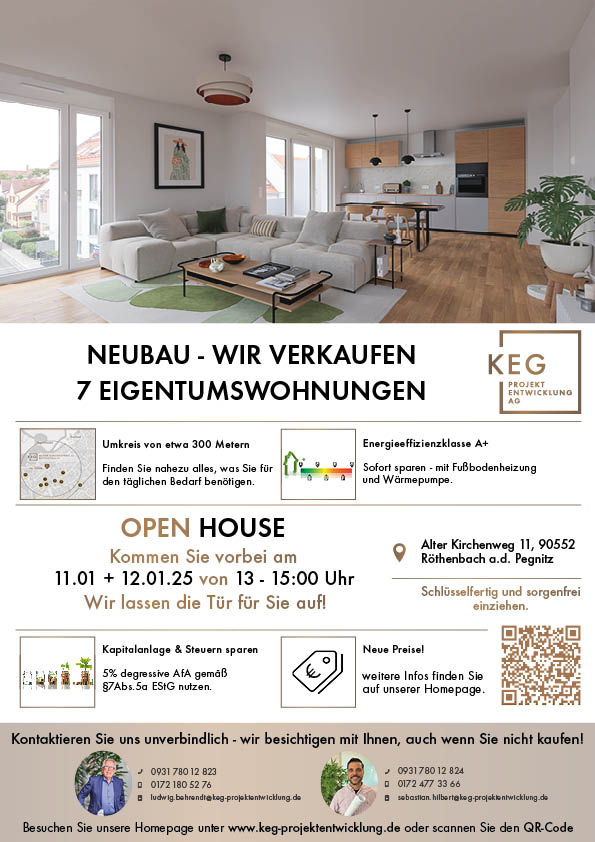 Wohnung zum Kauf provisionsfrei 703.680 € 4 Zimmer 117 m²<br/>Wohnfläche EG<br/>Geschoss ab sofort<br/>Verfügbarkeit Alter Kirchenweg 11 Röthenbach Röthenbach an der Pegnitz 90552