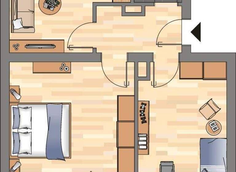 Wohnung zur Miete 519 € 2 Zimmer 50 m² 1. Geschoss Fischerstraße 24 Wanheimerort Duisburg 47055