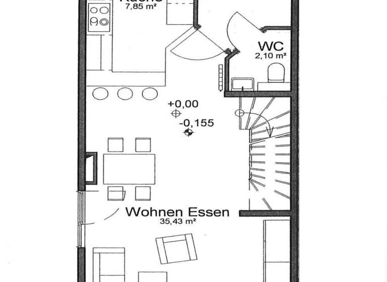 Reihenendhaus zur Miete 2.600 € 5 Zimmer 156 m² 295 m² Grundstück Eckstraße 63 Harheim Frankfurt am Main 60437