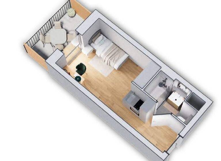 Studio zum Kauf provisionsfrei 195.000 € 1 Zimmer 22,6 m² Herzogenaurach 91074