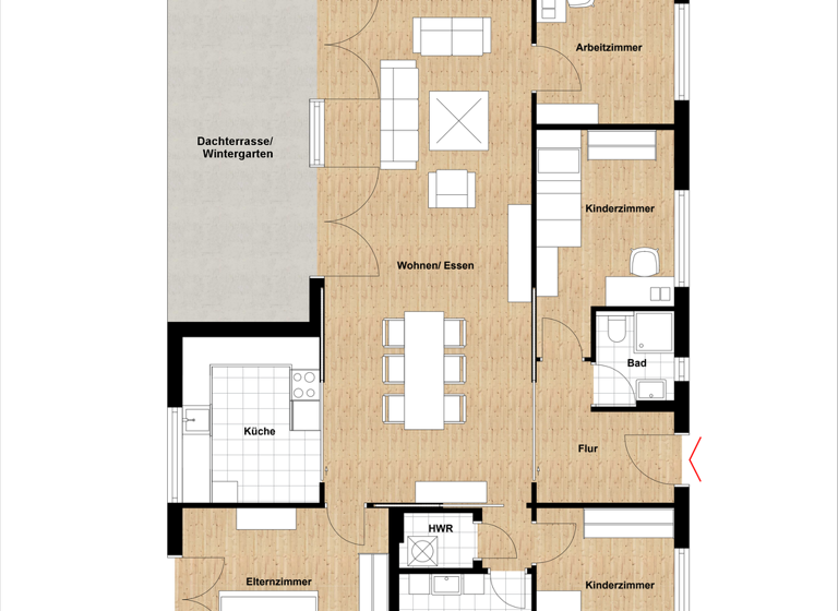 Penthouse zum Kauf 595.000 € 5 Zimmer 169 m² Greven 48268