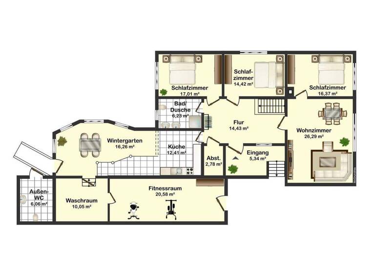 Bungalow zum Kauf provisionsfrei 595.000 € 6 Zimmer 152 m² 1.061 m² Grundstück Baalsdorf Leipzig 04316