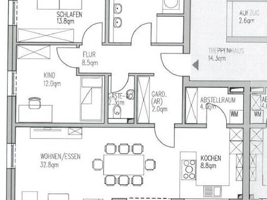 Wohnung zur Miete 1.060 € 3 Zimmer 101 m² frei ab sofort Stadtgebiet Wolfenbüttel 38304