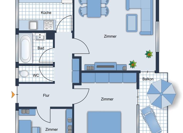 Wohnung zum Kauf 198.000 € 3 Zimmer 57 m² 7. Geschoss frei ab 01.05.2026 Friedrichshafen 88046